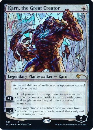Karn the Great Creator 501 SLD Stained Glass Foil Promo Secret Lair Drop Series Singles Karn the Great Creator 501 SLD Stained Glass Foil Promo Secret Lair Drop Series Singles