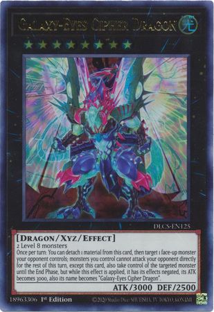Galaxy Eyes Cipher Dragon DLCS EN125 Ultra Rare 1st Edition Galaxy Eyes Cipher Dragon DLCS EN125 Ultra Rare 1st Edition