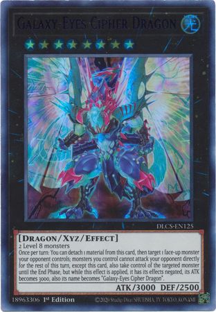 Galaxy Eyes Cipher Dragon Purple DLCS EN125 Ultra Rare 1st Edition Galaxy Eyes Cipher Dragon Purple DLCS EN125 Ultra Rare 1st Edition