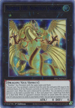 Number 100 Numeron Dragon Purple DLCS EN117 Ultra Rare 1st Edition Number 100 Numeron Dragon Purple DLCS EN117 Ultra Rare 1st Edition