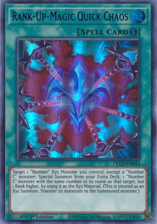 Rank Up Magic Quick Chaos Blue DLCS EN044 Ultra Rare 1st Edition Rank Up Magic Quick Chaos Blue DLCS EN044 Ultra Rare 1st Edition