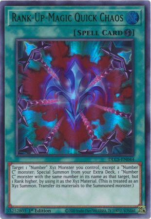 Rank Up Magic Quick Chaos Green DLCS EN044 Ultra Rare 1st Edition Rank Up Magic Quick Chaos Green DLCS EN044 Ultra Rare 1st Edition