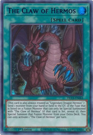 The Claw of Hermos Purple DLCS EN064 Ultra Rare 1st Edition The Claw of Hermos Purple DLCS EN064 Ultra Rare 1st Edition