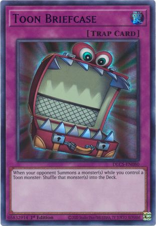 DLCS-EN080 Toon Briefcase Ultra Rare 1st Edition Mint YuGiOh Card