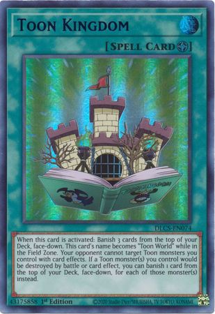 Toon Kingdom Purple DLCS EN074 Ultra Rare 1st Edition Toon Kingdom Purple DLCS EN074 Ultra Rare 1st Edition
