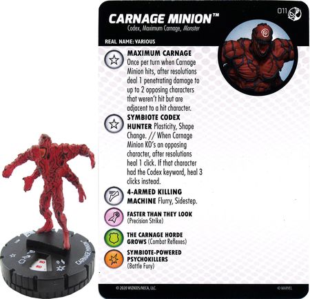 Spider-Man and Venom Absolute Carnage HeroClix #029 Jason Macendale 