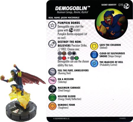 Demogoblin 019 Spider man and Venom Absolute Carnage Heroclix Demogoblin 019 Spider man and Venom Absolute Carnage Heroclix