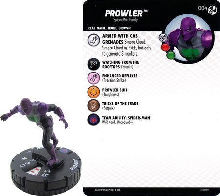 Prowler 004 Spider man and Venom Absolute Carnage Heroclix Prowler 004 Spider man and Venom Absolute Carnage Heroclix