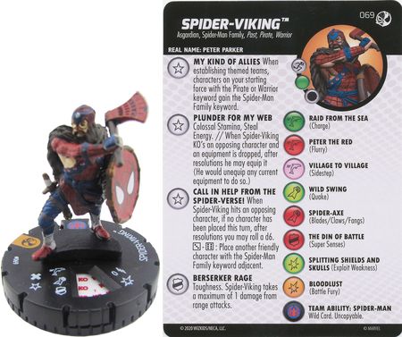 Spider Viking 069 Spider man and Venom Absolute Carnage Heroclix Spider man and Venom Absolute Carnage Singles Spider Viking 069 Spider man and Venom Absolute Carnage Heroclix Spider man and Venom Absolute Carnage Singles