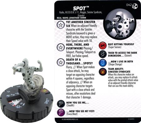 Spot 042 Spider man and Venom Absolute Carnage Heroclix Spot 042 Spider man and Venom Absolute Carnage Heroclix