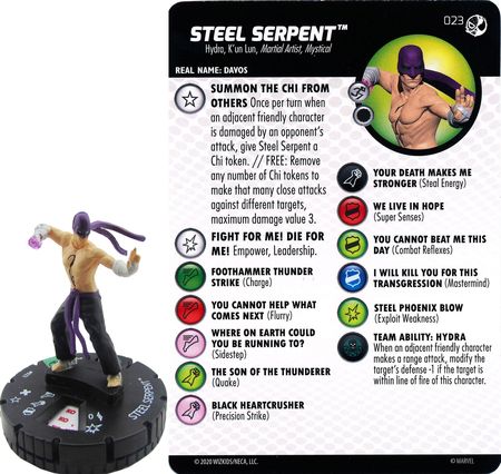 Steel Serpent 023 Spider man and Venom Absolute Carnage Heroclix Spider man and Venom Absolute Carnage Singles Steel Serpent 023 Spider man and Venom Absolute Carnage Heroclix Spider man and Venom Absolute Carnage Singles