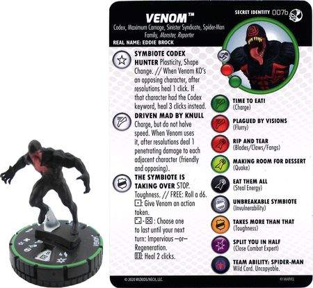 Venom 007b Spider man and Venom Absolute Carnage Heroclix Spider man and Venom Absolute Carnage Singles Venom 007b Spider man and Venom Absolute Carnage Heroclix Spider man and Venom Absolute Carnage Singles