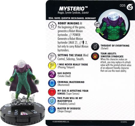 Details about   Heroclix Spider-man and Venom Absolute Carnage #036 Mysterio 