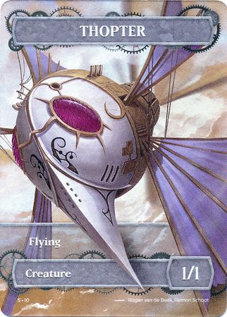 Card Game Tokens Thopter 5 10 Dawnlight Borderless Foil Dice Life Counters Tokens Card Game Tokens Thopter 5 10 Dawnlight Borderless Foil Dice Life Counters Tokens