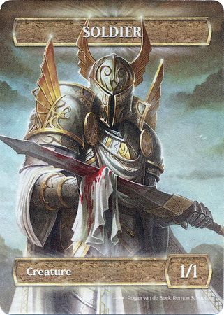 Card Game Tokens Soldier 10 10 Dawnlight Borderless Foil Dice Life Counters Tokens Card Game Tokens Soldier 10 10 Dawnlight Borderless Foil Dice Life Counters Tokens