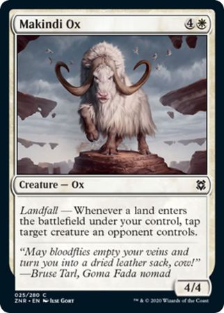 Makindi Ox 025 280 Zendikar Rising Singles Makindi Ox 025 280 Zendikar Rising Singles