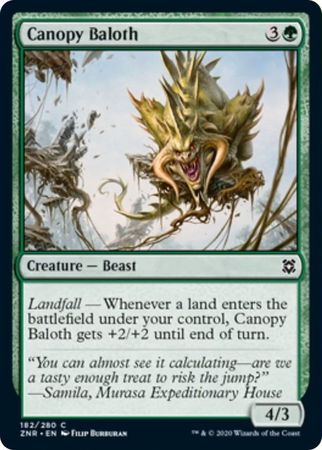 Canopy Baloth 182 280 Zendikar Rising Singles Canopy Baloth 182 280 Zendikar Rising Singles