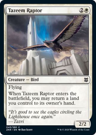 Tazeem Raptor 043 280 Zendikar Rising Singles Tazeem Raptor 043 280 Zendikar Rising Singles