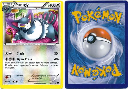 Purugly 94 122 Misprint Uncommon XY Breakpoint 30809 Purugly 94 122 Misprint Uncommon XY Breakpoint 30809