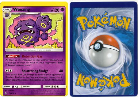 Weezing 74 214 Rare Miss Print Near Mint Pokemon Rk6 Ebay