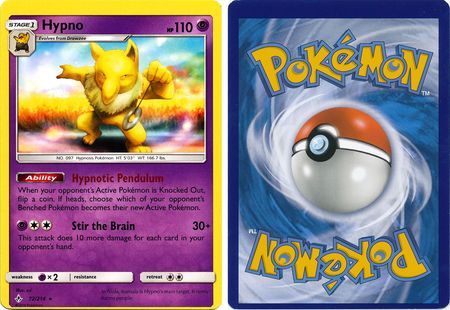 Hypno 72 214 Misprint Rare S M Unbroken Bonds 30828 Pokemon Hypno 72 214 Misprint Rare S M Unbroken Bonds 30828 Pokemon