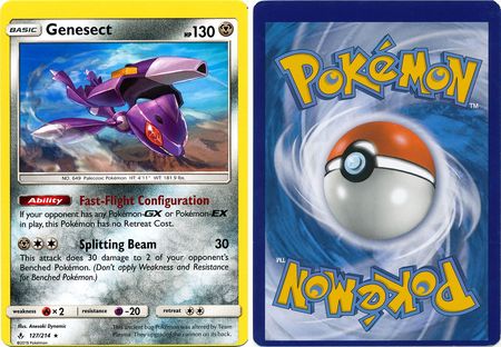 Genesect 127 214 Misprint Rare S M Unbroken Bonds 30830 Genesect 127 214 Misprint Rare S M Unbroken Bonds 30830