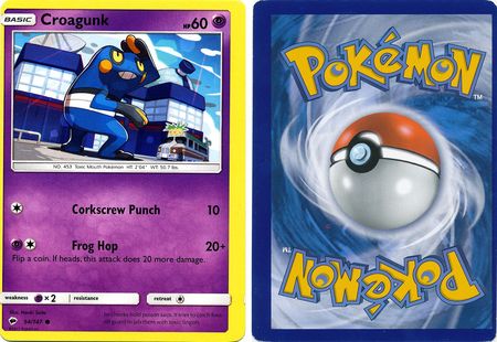 Croagunk 54 147 Misprint Common 30838 Pokemon Croagunk 54 147 Misprint Common 30838 Pokemon