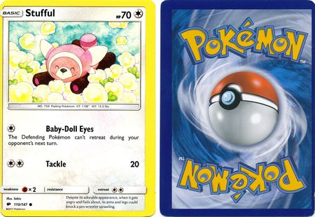 Stufful 110 147 Misprint Common 30841 Pokemon Stufful 110 147 Misprint Common 30841 Pokemon