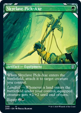 Skyclave Pick Axe 309 Alternate Art Showcase Zendikar Rising Collector Booster Singles Skyclave Pick Axe 309 Alternate Art Showcase Zendikar Rising Collector Booster Singles