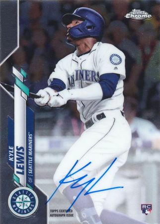 Kyle Lewis 2020 Topps Chrome RA KL Rookie Auto Autograph Kyle Lewis 2020 Topps Chrome RA KL Rookie Auto Autograph