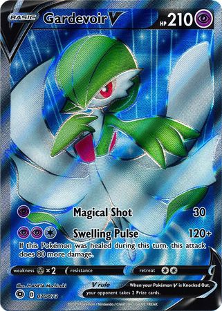 Pokemon Card Gardevoir V 070//073 SWSH Champions Path Full Art Pack Fresh N//M