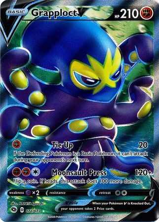Details about  / Grapploct V 032//073 Champion/'s Path Pokemon TCG Card NM