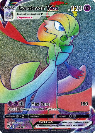 Weg des Champs Rainbow Secret Rare Pokemon TCG Guardevoir Vmax 076/073 