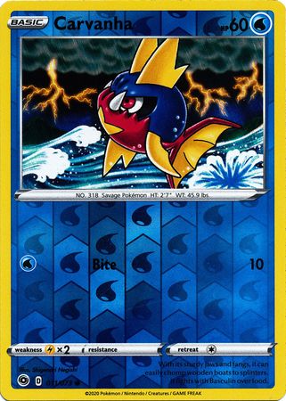 Carvanha 011 073 Common Reverse Holo Champion s Path Reverse Holo Singles Carvanha 011 073 Common Reverse Holo Champion s Path Reverse Holo Singles