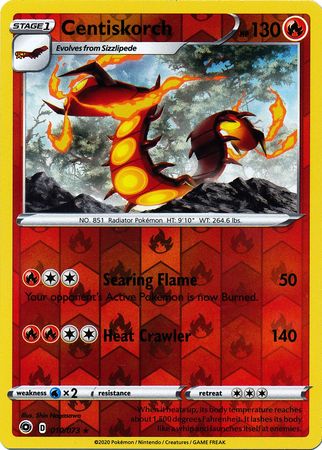 Centiskorch 010 073 Holo Rare Reverse Holo Champion s Path Reverse Holo Singles Centiskorch 010 073 Holo Rare Reverse Holo Champion s Path Reverse Holo Singles