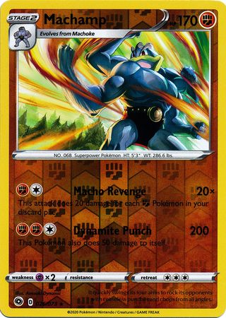 Champion's Path Holo Rare Machamp 026/073 Card NM Details about   Pokemon TCG 