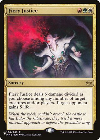 Fiery Justice 164 249 The List The List Singles Fiery Justice 164 249 The List The List Singles