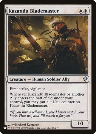 Kazandu Blademaster 16 249 The List The List Singles Kazandu Blademaster 16 249 The List The List Singles
