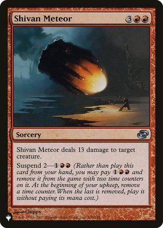 Shivan Meteor 106 165 The List The List Singles Shivan Meteor 106 165 The List The List Singles