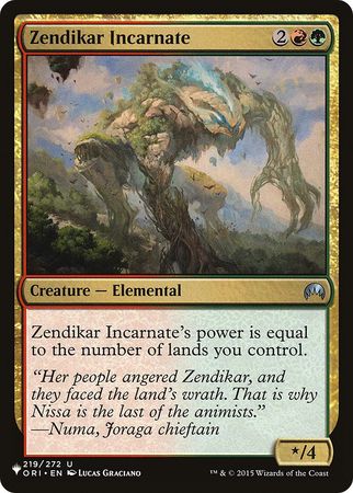 Zendikar Incarnate 219 272 The List The List Singles Zendikar Incarnate 219 272 The List The List Singles