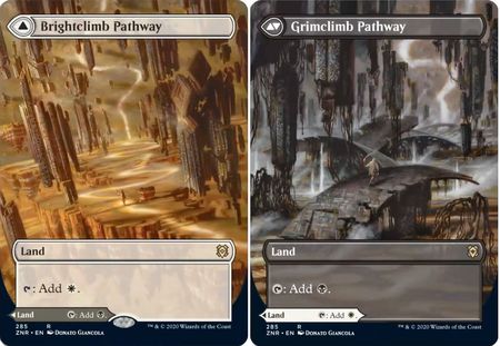 Brightclimb Pathway Grimclimb Pathway 285 Alternate Art Showcase Zendikar Rising Collector Booster Singles Brightclimb Pathway Grimclimb Pathway 285 Alternate Art Showcase Zendikar Rising Collector Booster Singles