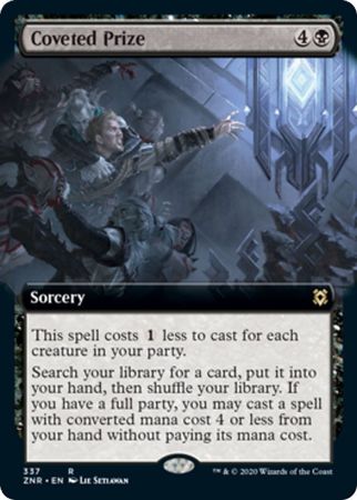Coveted Prize 337 Extended Art Zendikar Rising Collector Booster Singles Coveted Prize 337 Extended Art Zendikar Rising Collector Booster Singles