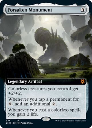 Forsaken Monument 374 Extended Art Zendikar Rising Collector Booster Singles Forsaken Monument 374 Extended Art Zendikar Rising Collector Booster Singles