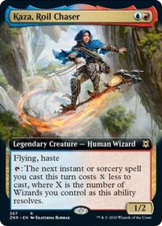 Kaza Roil Chaser 367 Extended Art Zendikar Rising Collector Booster Singles Kaza Roil Chaser 367 Extended Art Zendikar Rising Collector Booster Singles