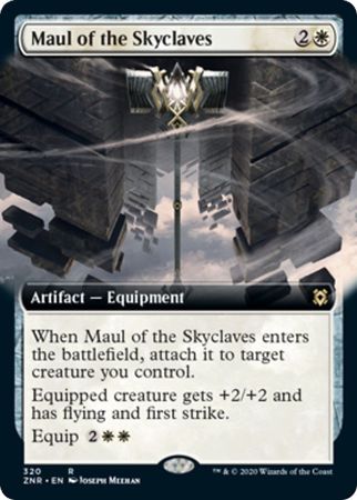 Maul of the Skyclaves 320 Extended Art Zendikar Rising Collector Booster Singles Maul of the Skyclaves 320 Extended Art Zendikar Rising Collector Booster Singles