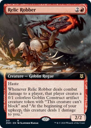 Relic Robber 351 Extended Art Zendikar Rising Collector Booster Singles Relic Robber 351 Extended Art Zendikar Rising Collector Booster Singles