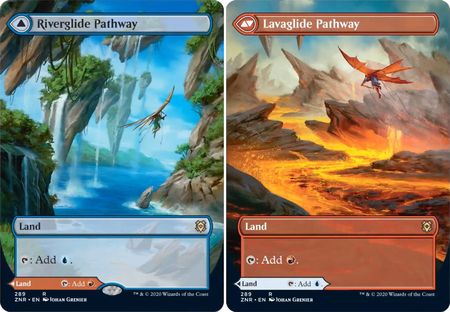 Riverglide Pathway Lavaglide Pathway 289 Alternate Art Showcase Zendikar Rising Collector Booster Singles Riverglide Pathway Lavaglide Pathway 289 Alternate Art Showcase Zendikar Rising Collector Booster Singles