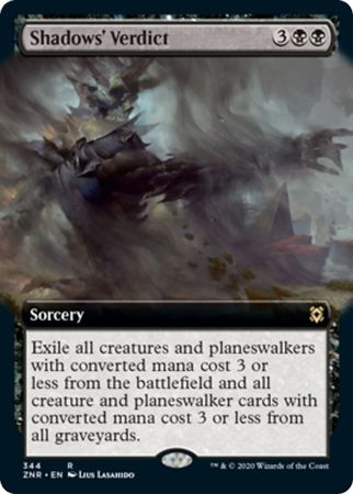 Shadows Verdict 344 Extended Art Zendikar Rising Collector Booster Singles Shadows Verdict 344 Extended Art Zendikar Rising Collector Booster Singles
