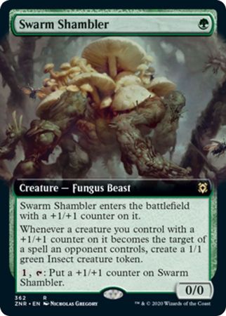 Swarm Shambler 362 Extended Art Zendikar Rising Collector Booster Singles Swarm Shambler 362 Extended Art Zendikar Rising Collector Booster Singles