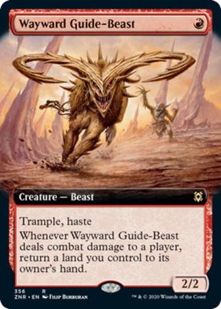 Wayward Guide Beast 356 Extended Art Zendikar Rising Collector Booster Singles Wayward Guide Beast 356 Extended Art Zendikar Rising Collector Booster Singles